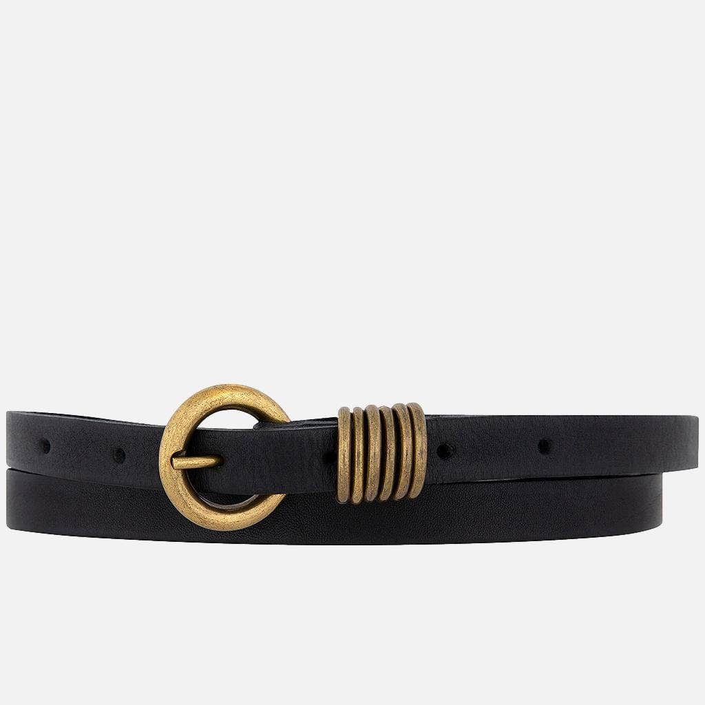 Alie | Skinny Leather Belt