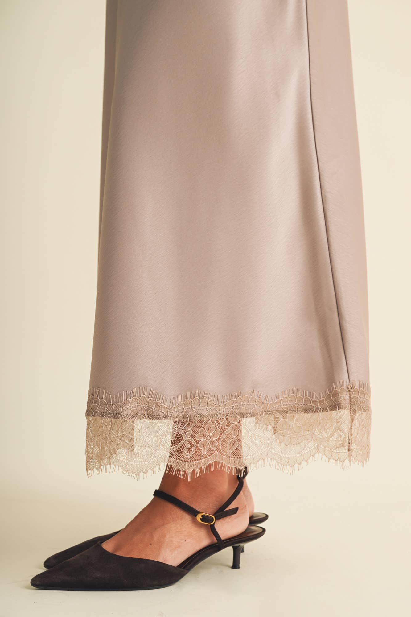 Amalie Scallop-Trim Lace Skirt