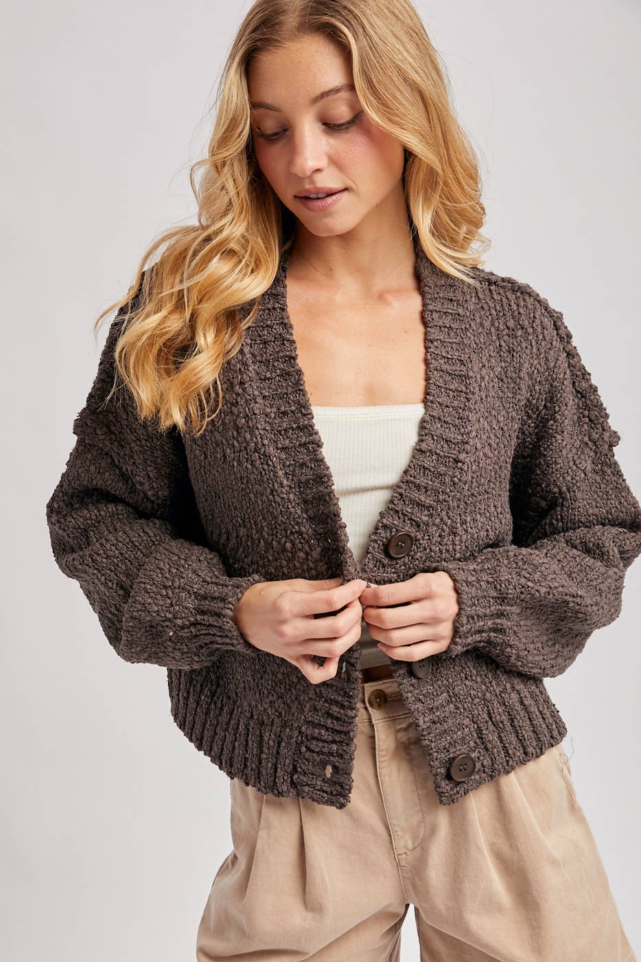 Katie Popcorn Cardigan