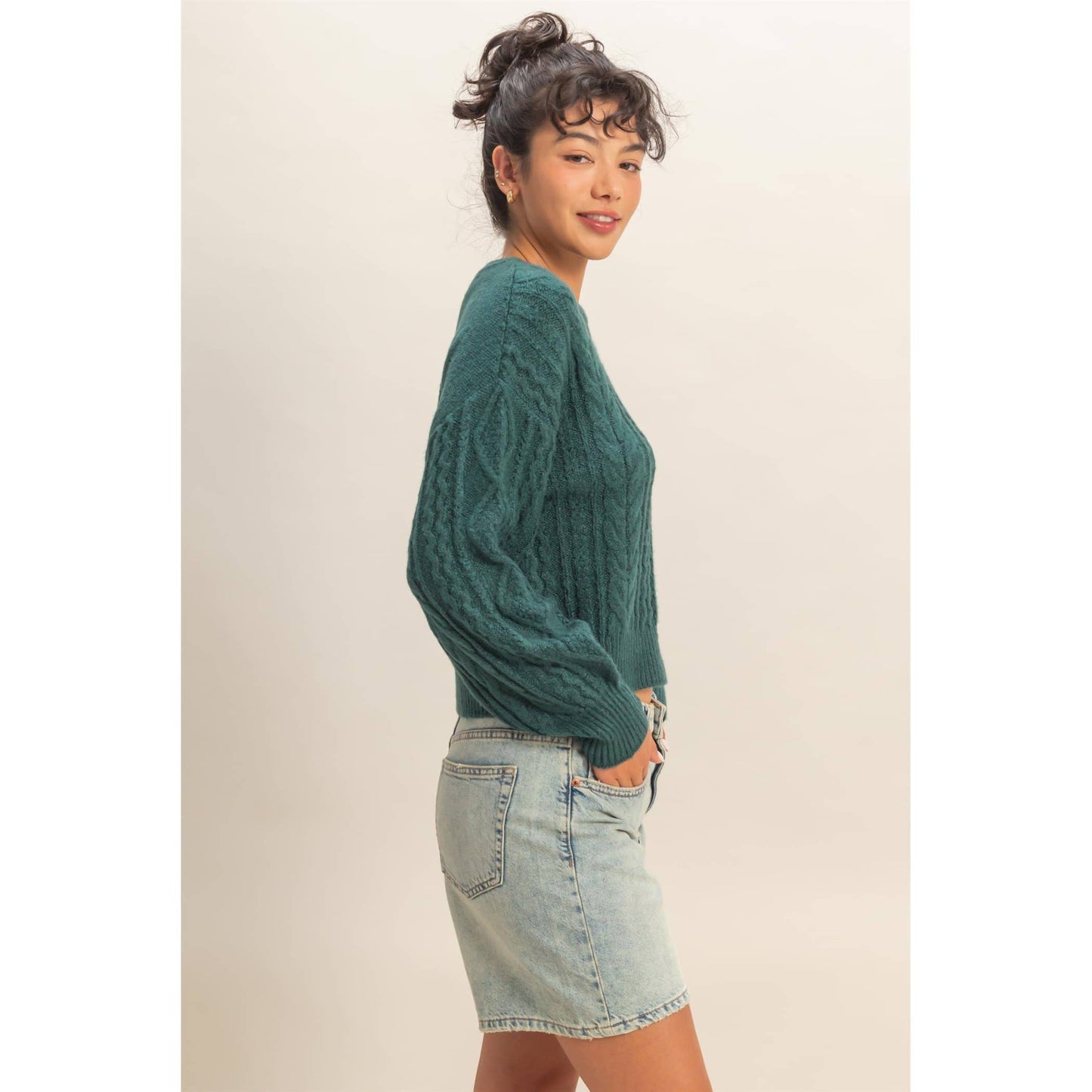 Evie Cable Knit Sweater