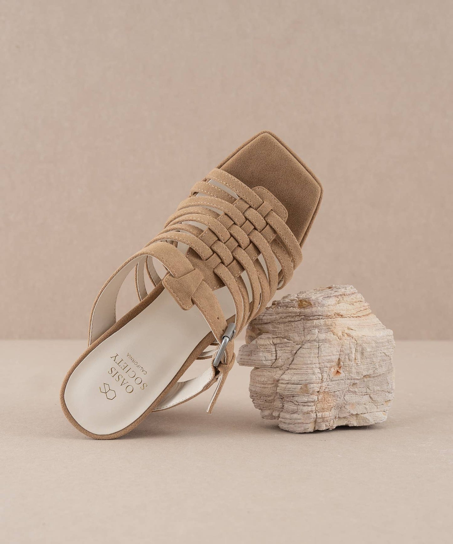 The Rome | Basket Weave Inspired Sandal on A Platform