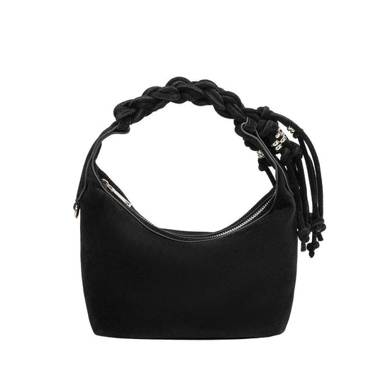 Tatiana Black Top Handle Bag