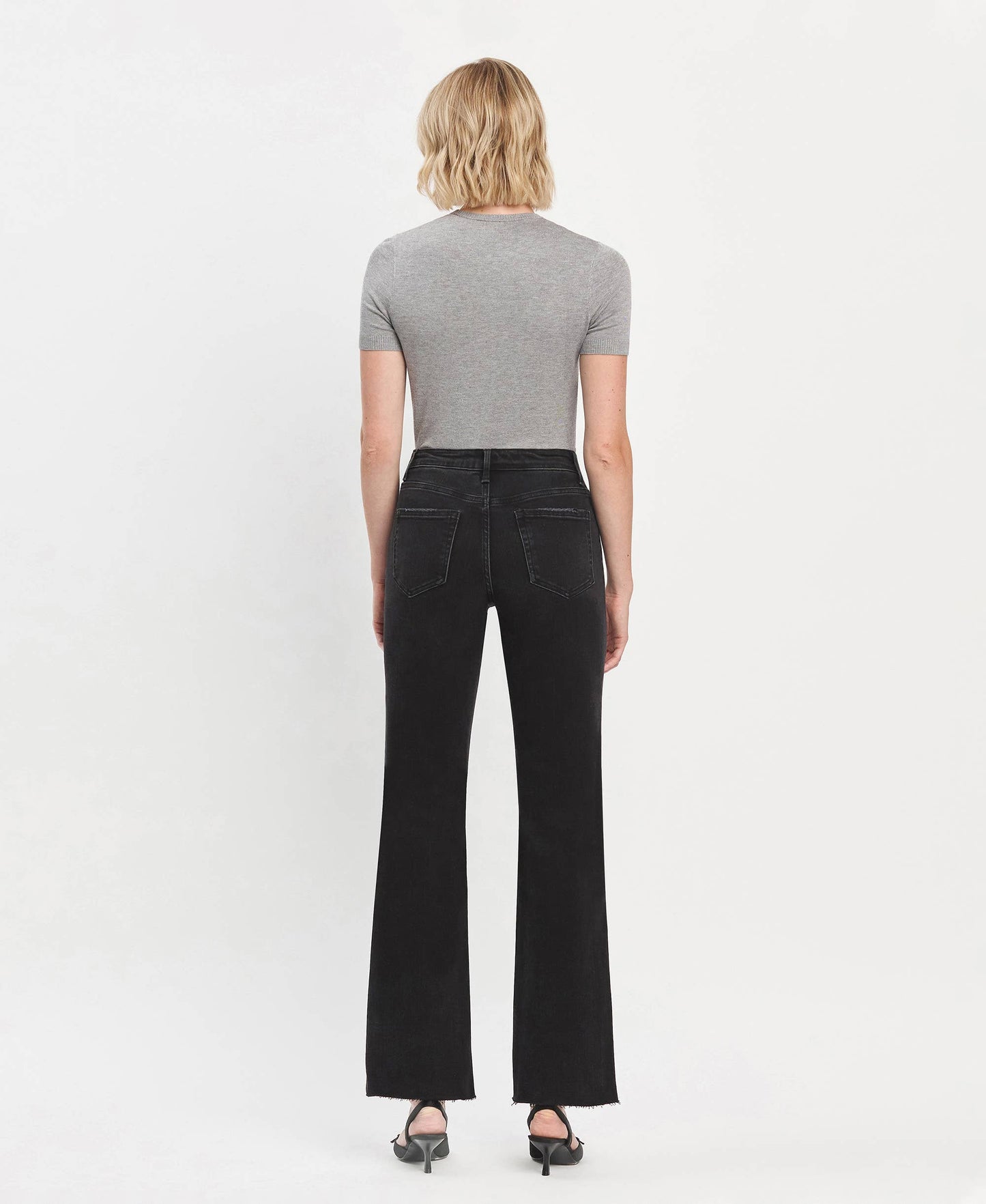 Black High-Rise Denim
