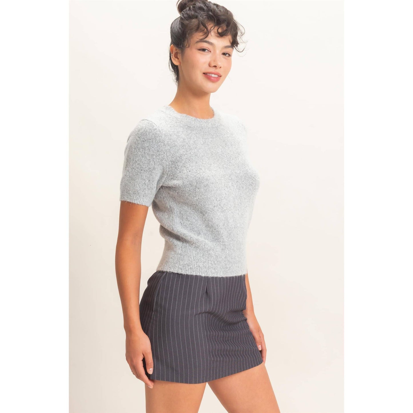 Ana Crew Neck Knit Top
