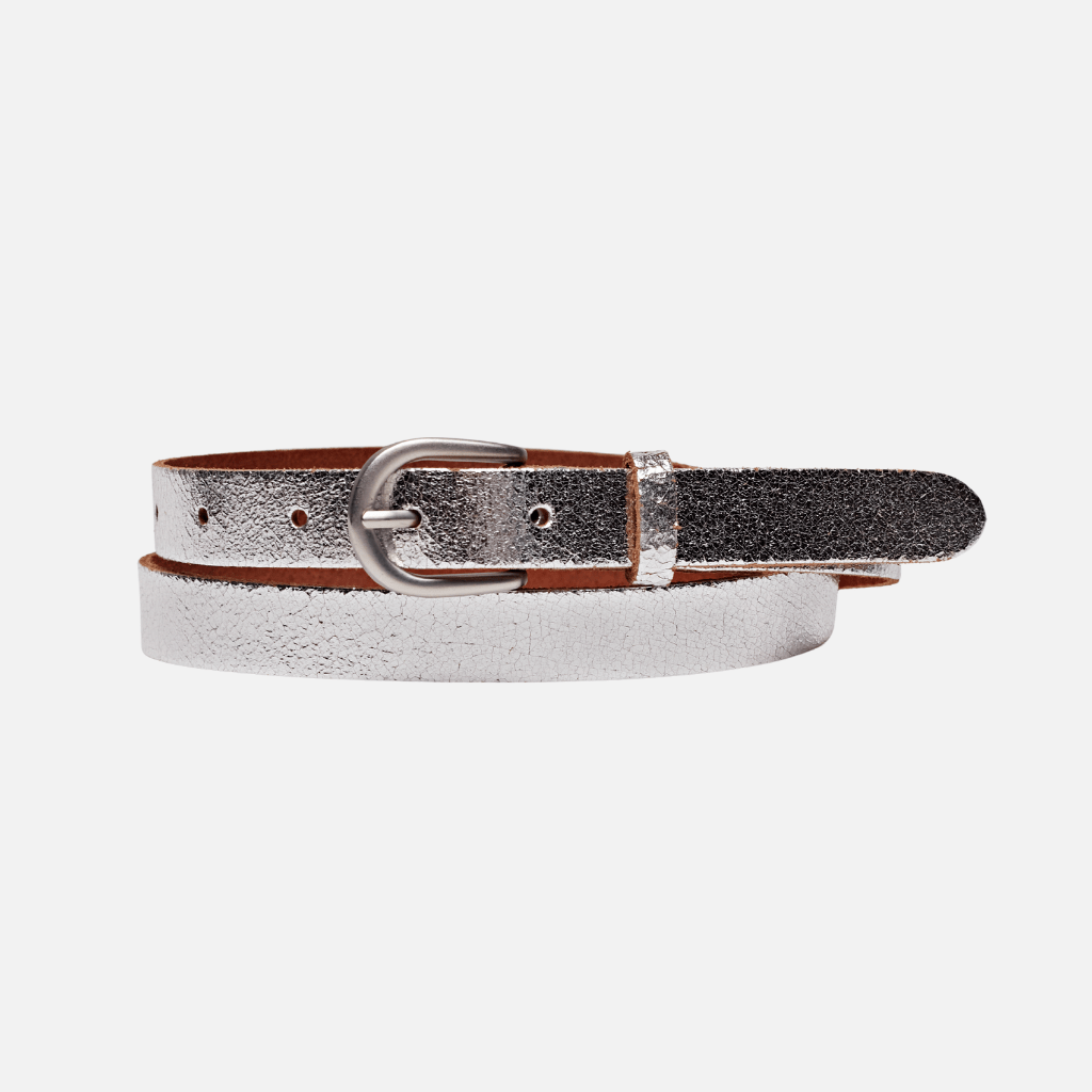 Eva | Metallic Skinny Belt