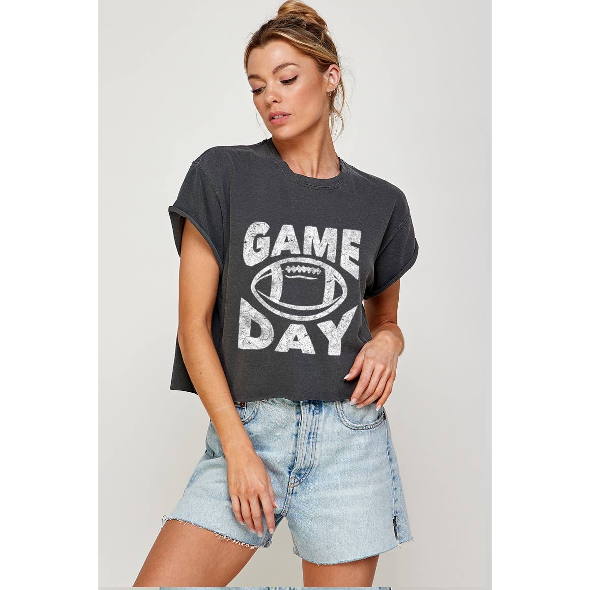 Game Day Graphic Crop Tee