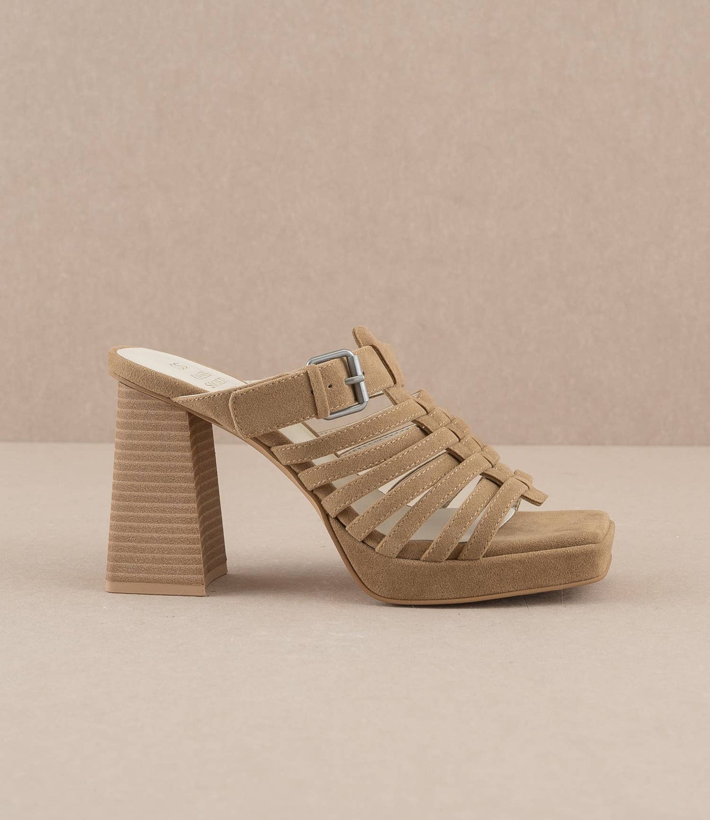 The Rome | Basket Weave Inspired Sandal on A Platform