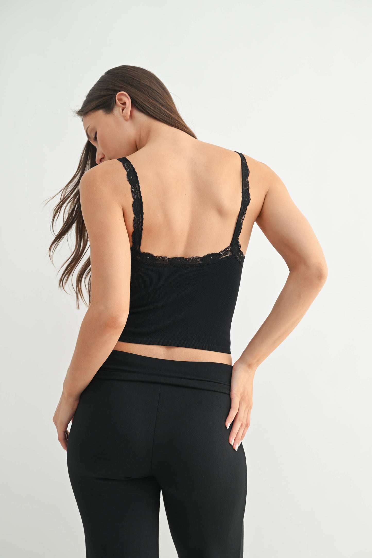 Elora Lace Trim Tank Top