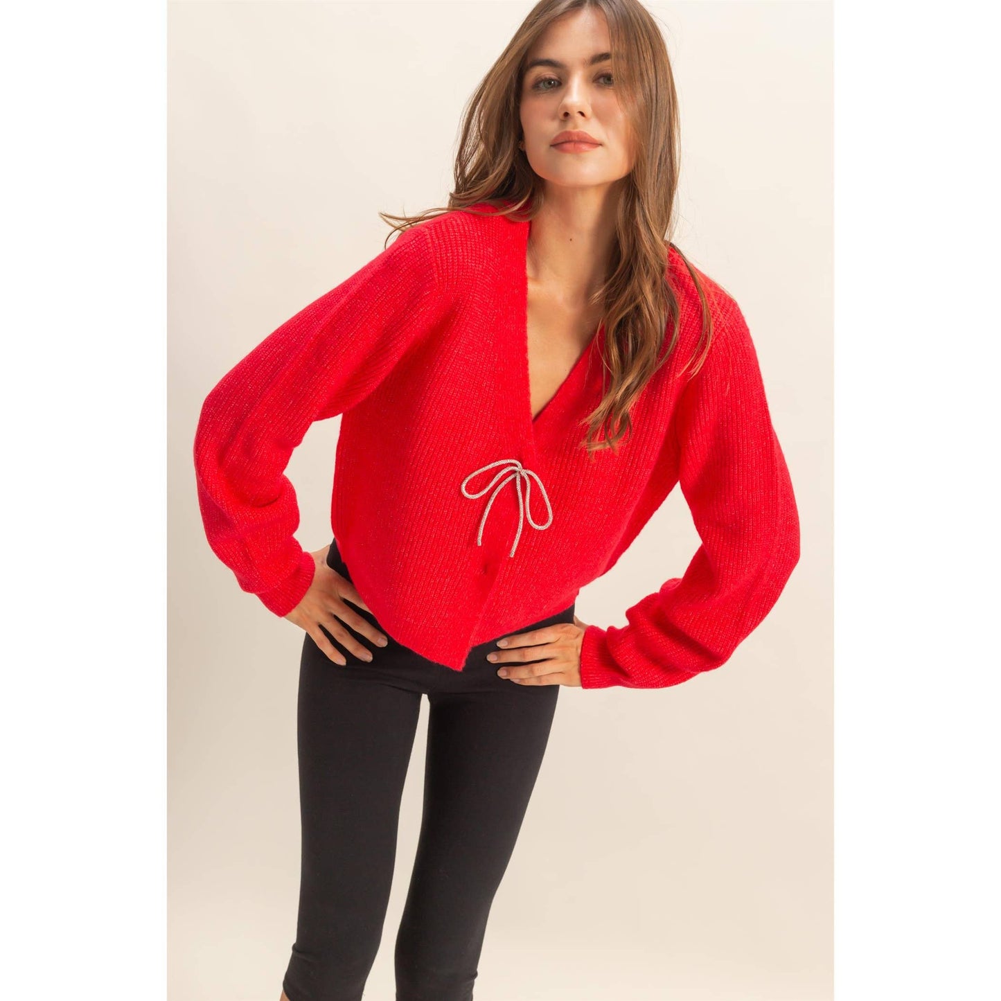Amiri Bow Cardigan