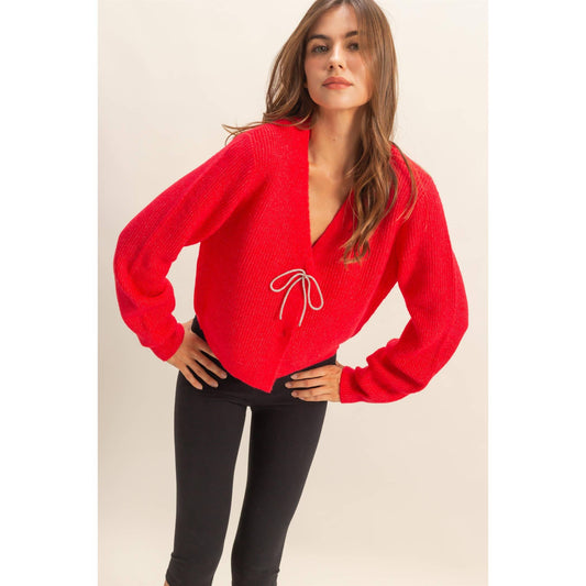 Amiri Bow Cardigan