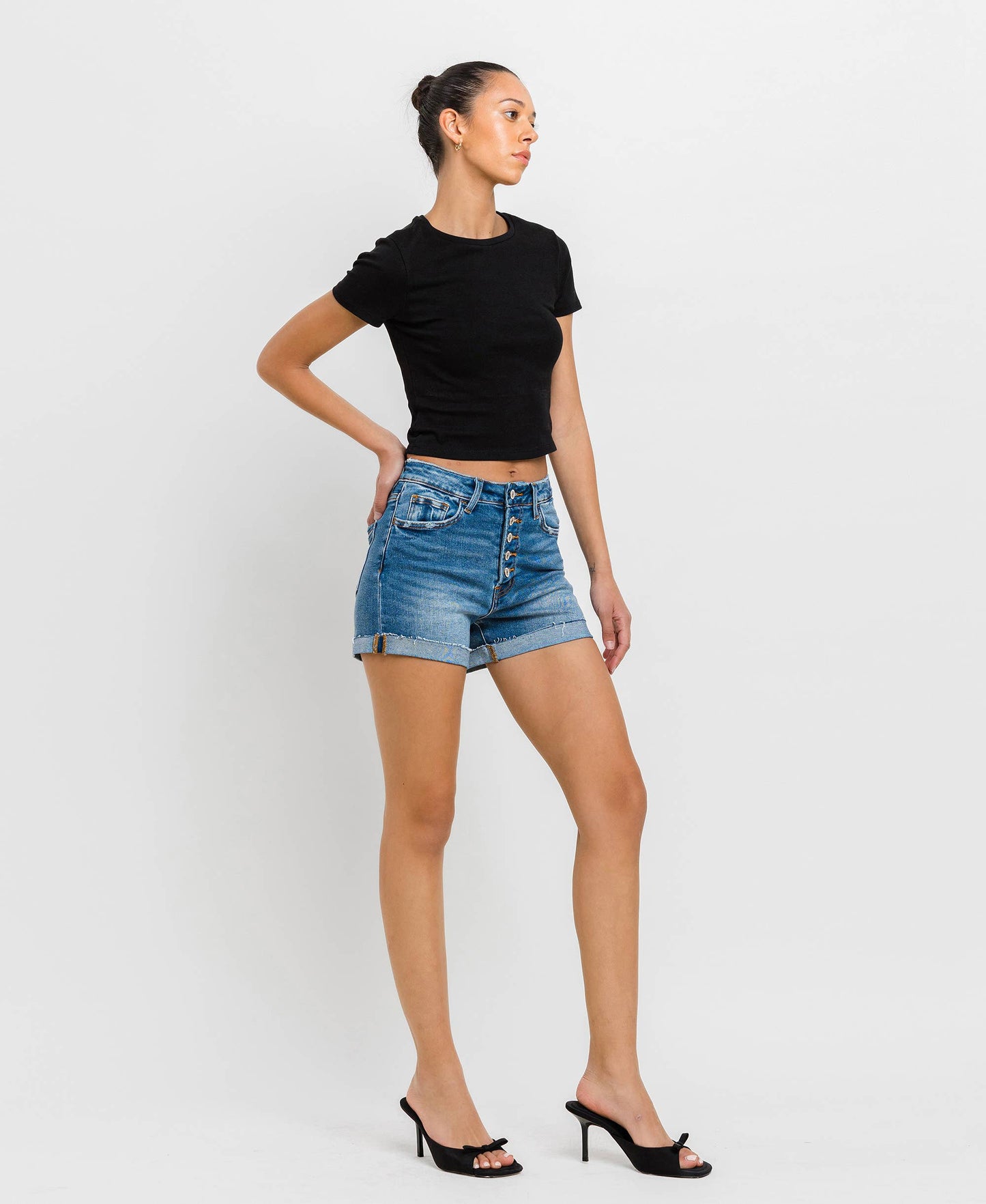 Cortney Button-Fly Shorts