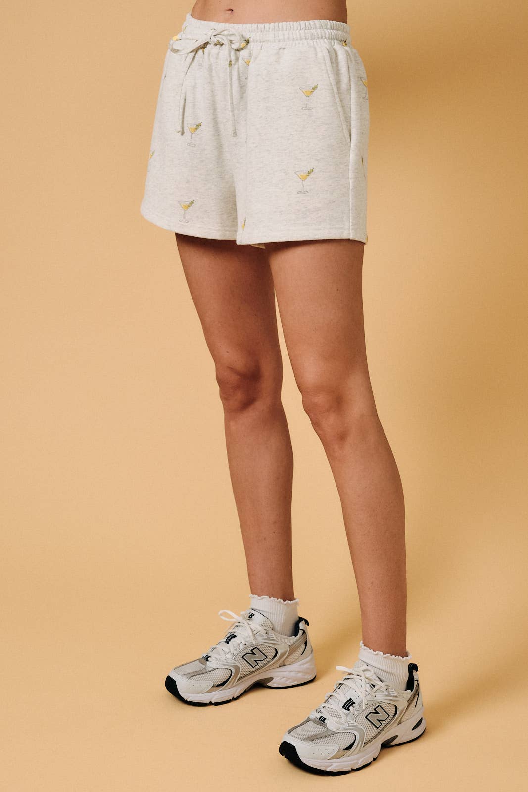 Martini Print Sweatshorts