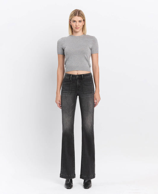 Black Front-Pocket Denim - Black Label Flying Monkey