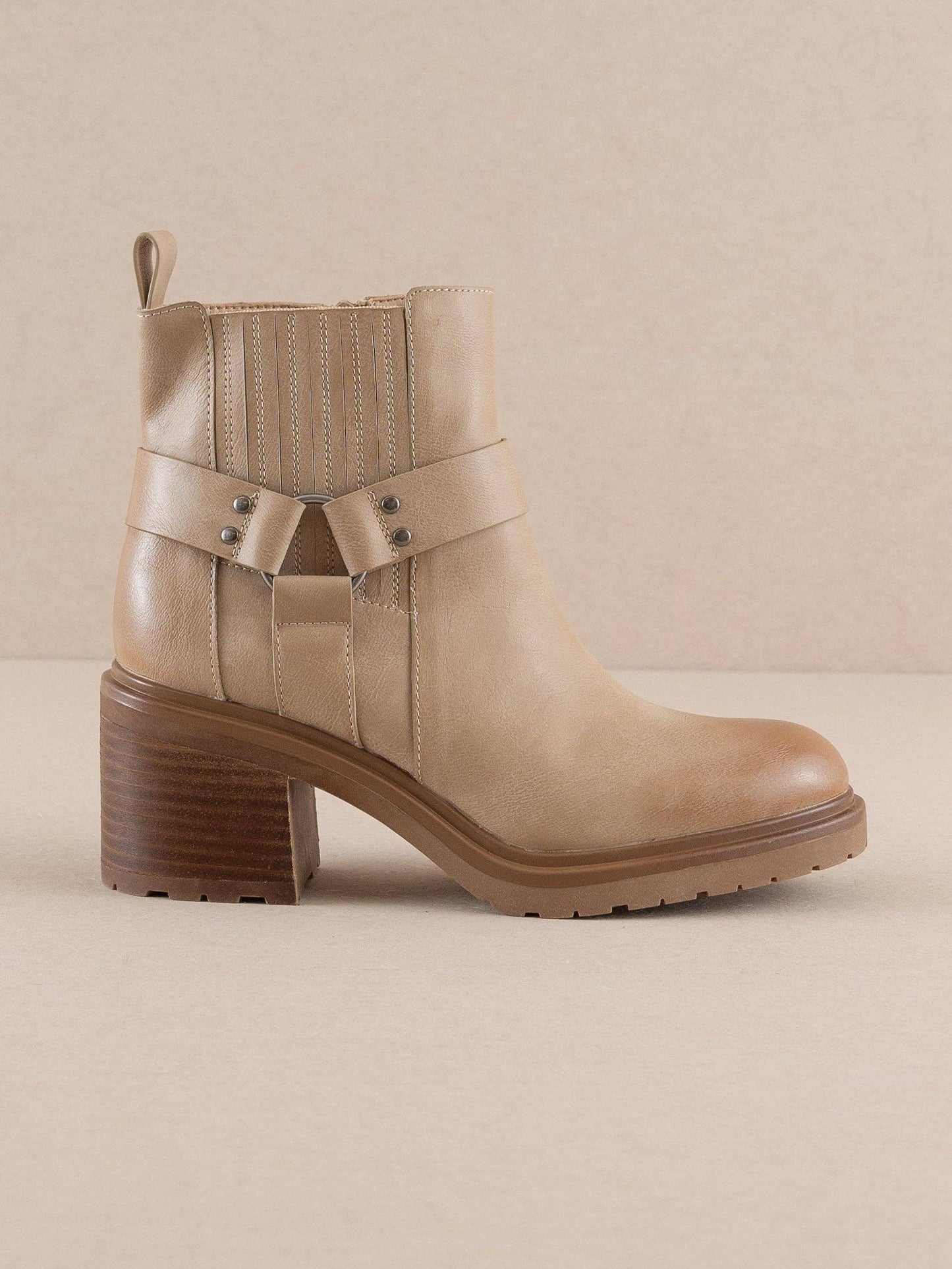 The Jayden | Khaki Motorcycle Bootie