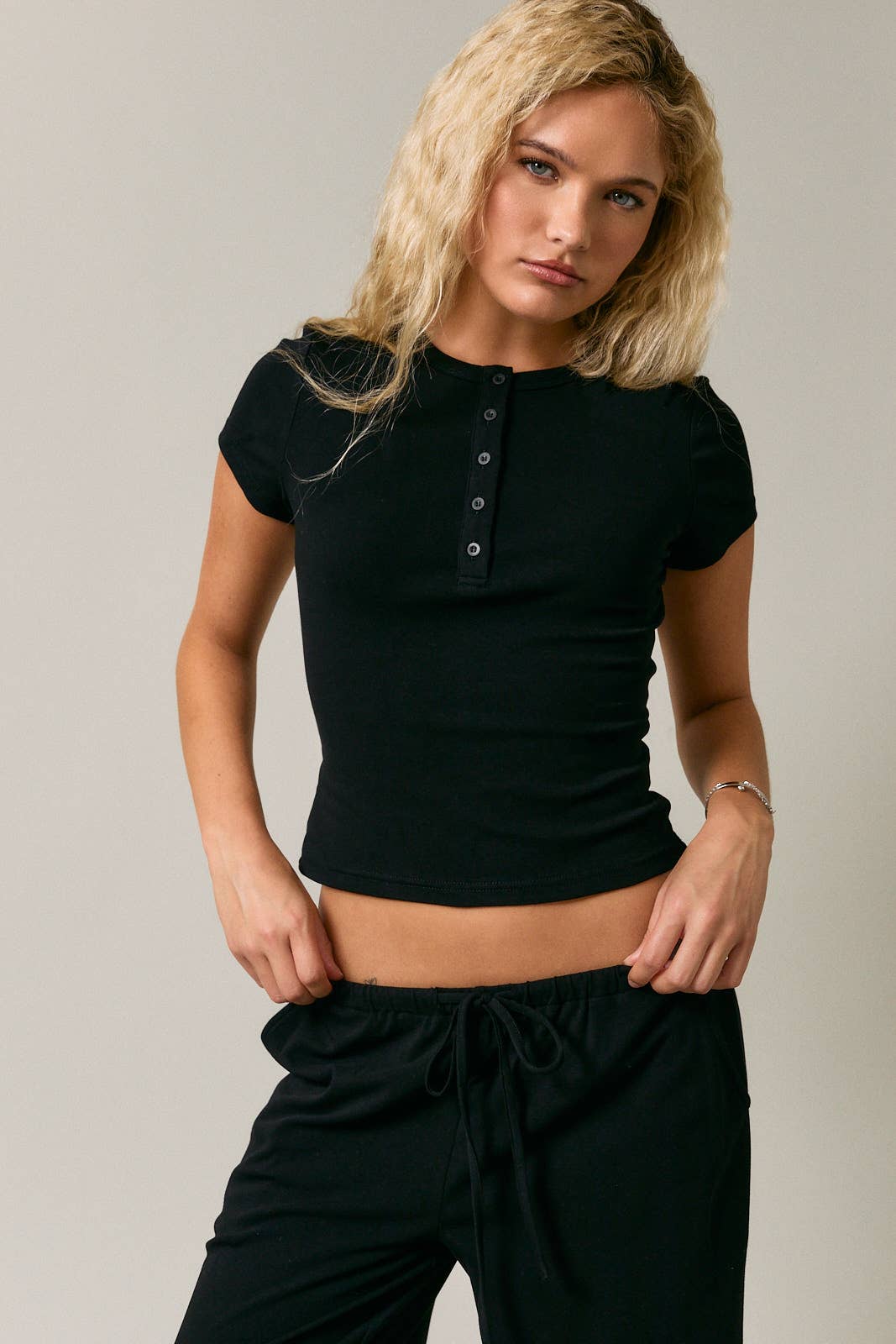 Andi Short Sleeve Henley T-Shirt