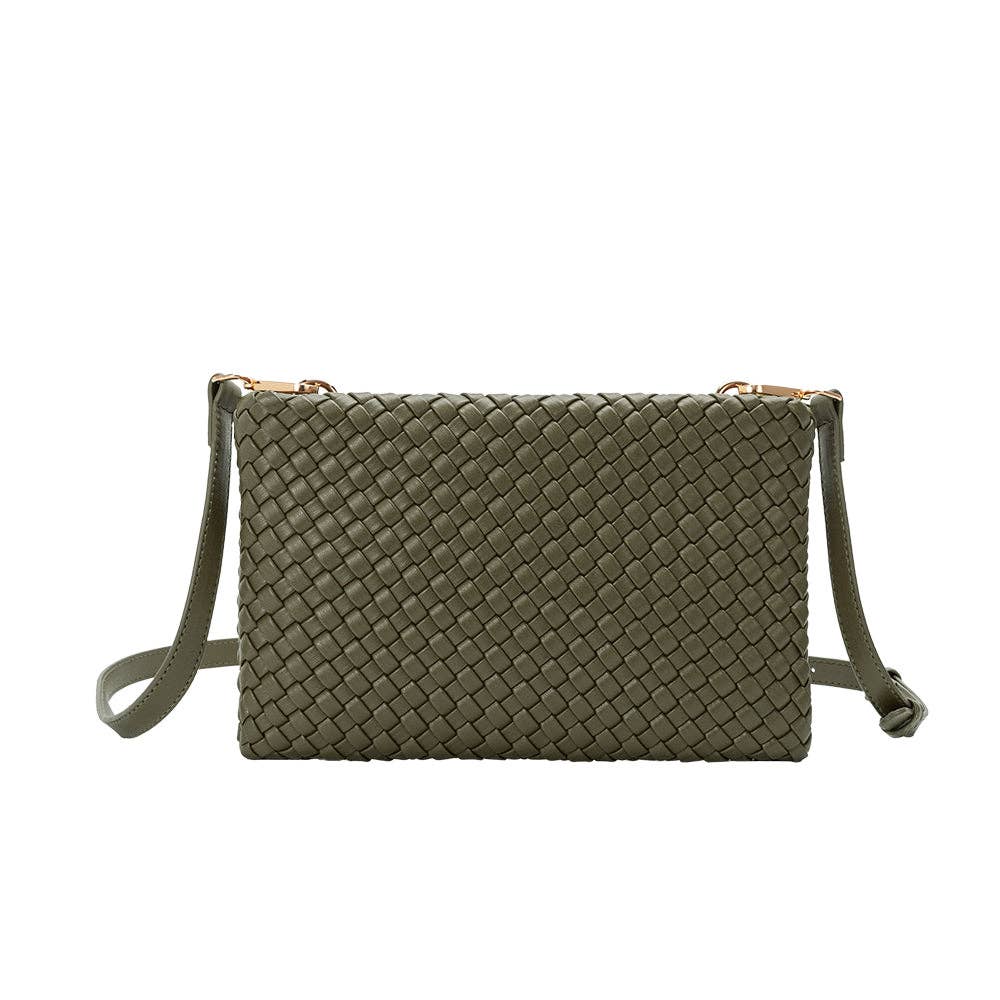 Daisy Olive Recycled Vegan Crossbody Bag