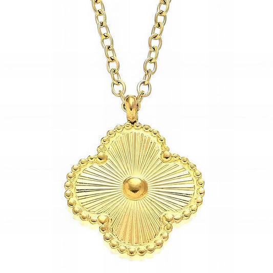 Gold Clover Pendant Necklace