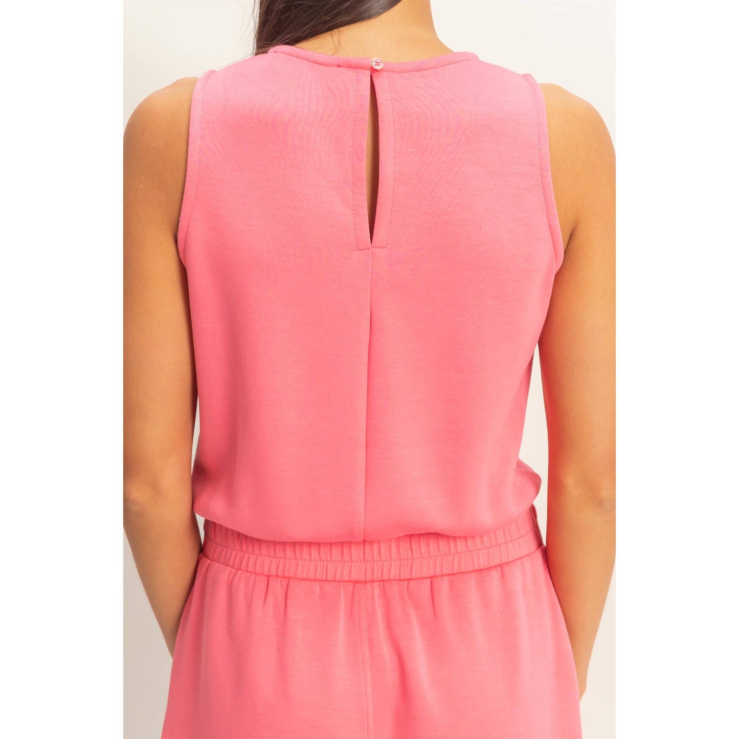 Violet Drawstring Waist Romper