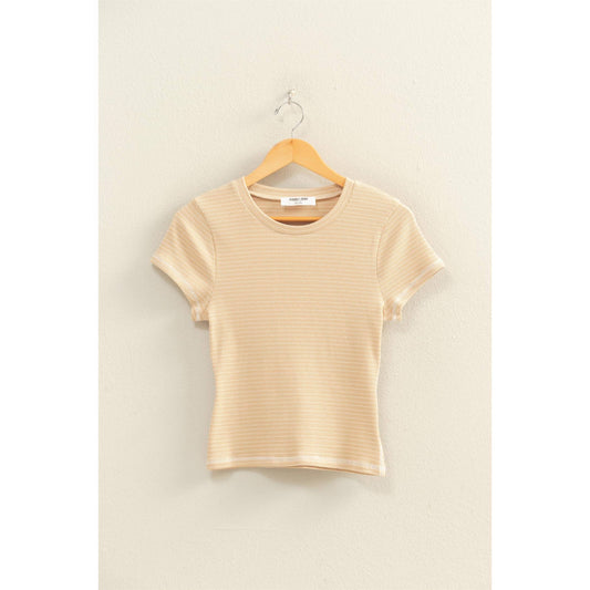 Cara Striped Ribbed Top