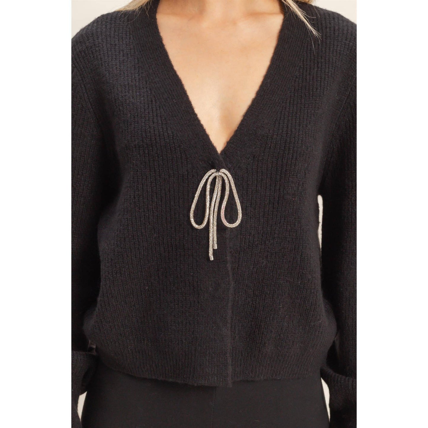 Amiri Bow Cardigan