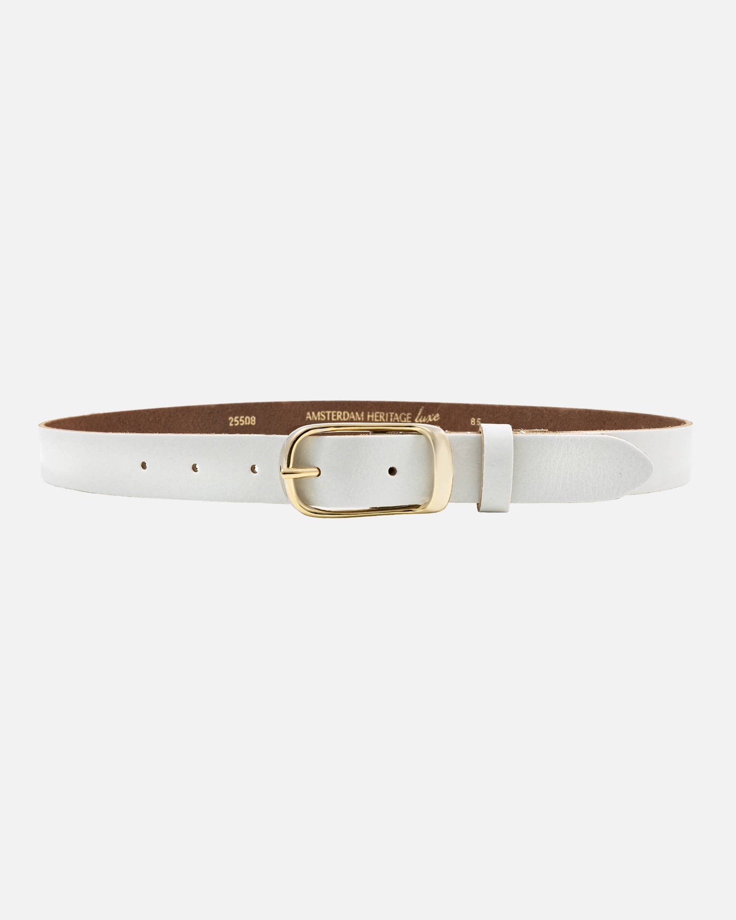 Lasse | Gold Buckle Skinny Belt