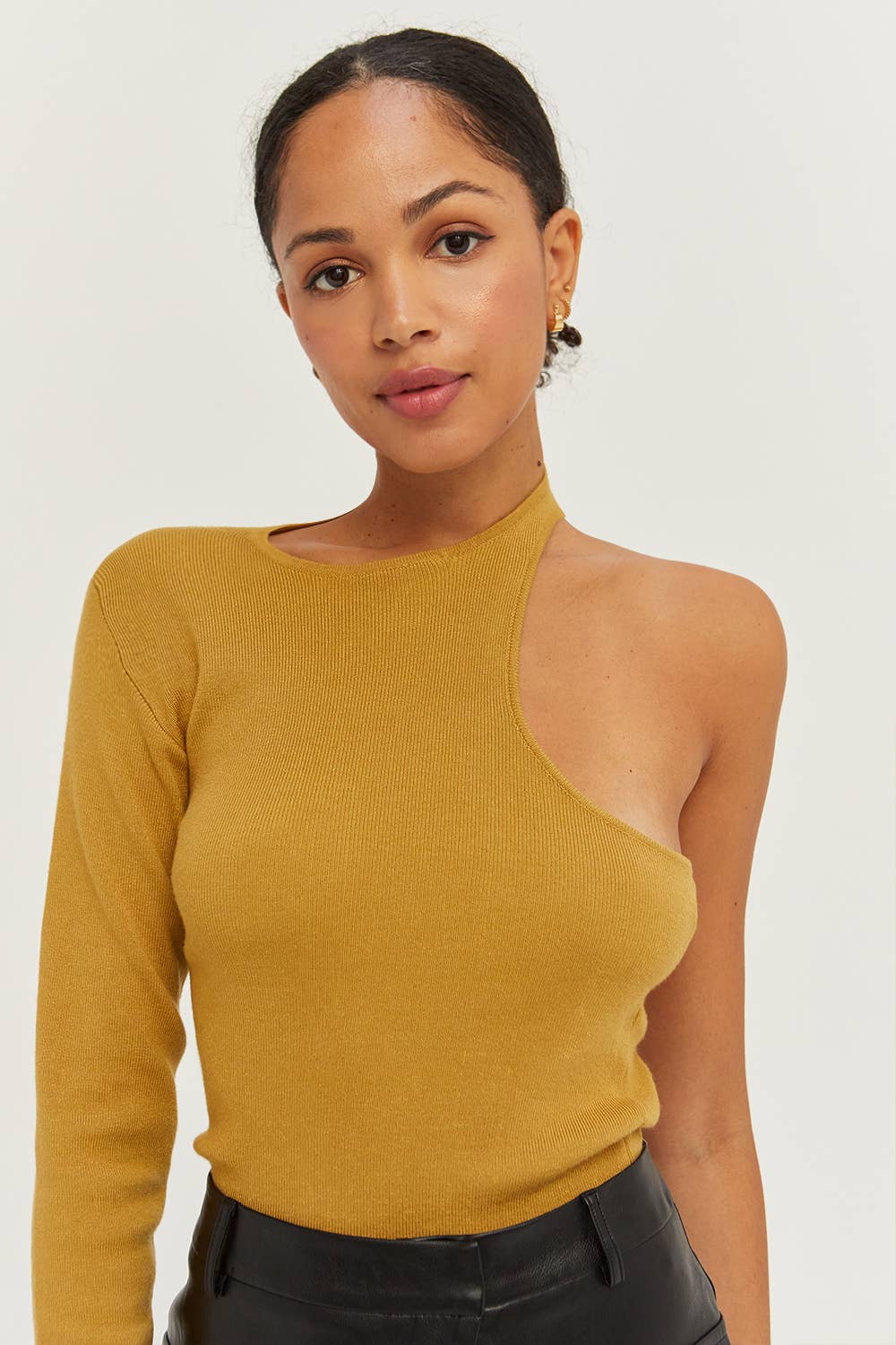 Stacie One Shoulder Sweater Top