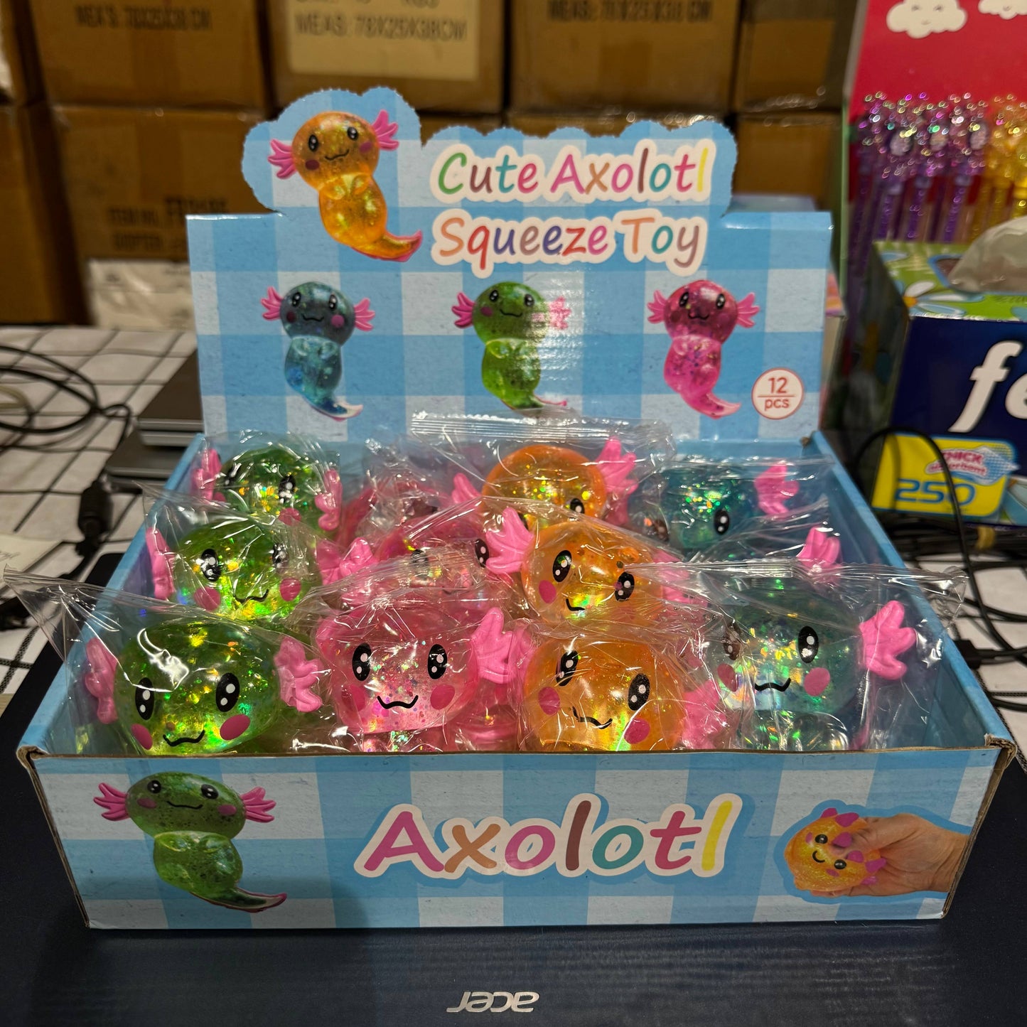 Sugar Squeeze Glitter Axolotl