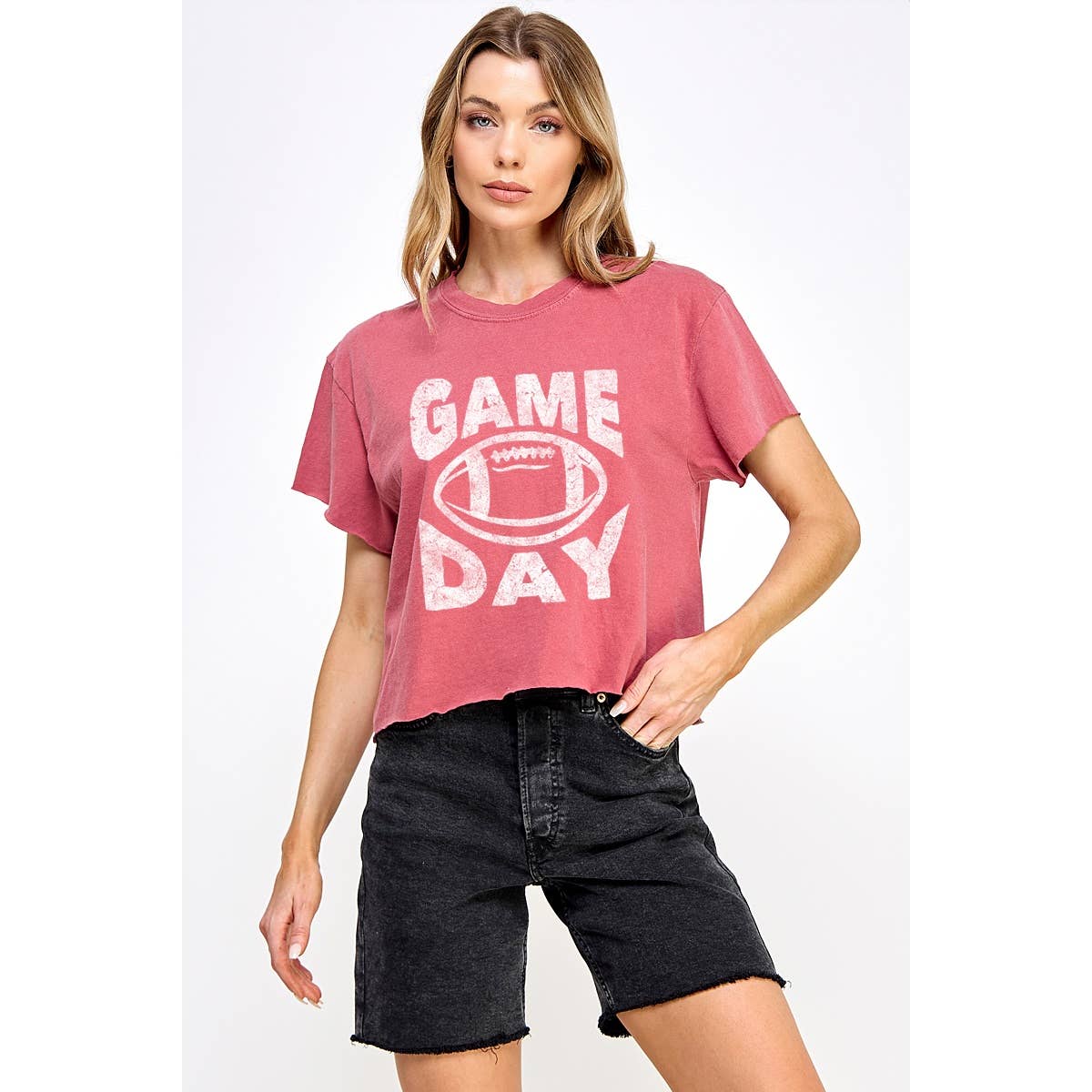 Game Day Graphic Crop Tee