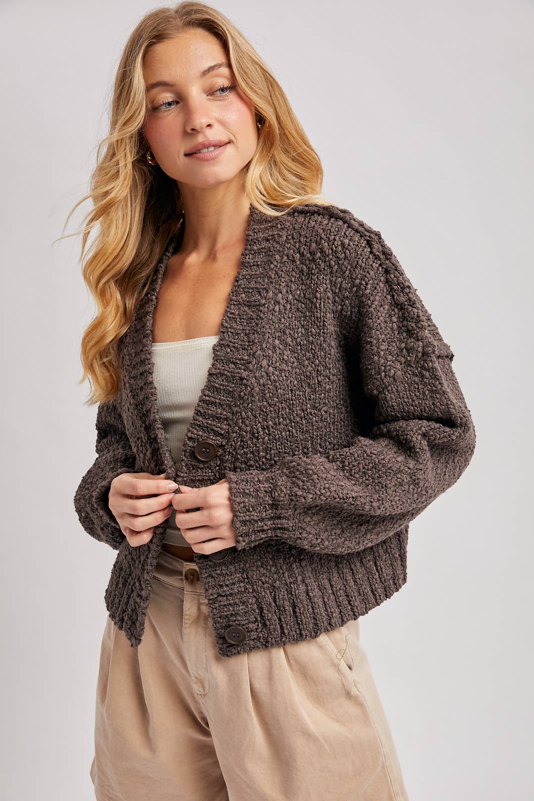 Katie Popcorn Cardigan