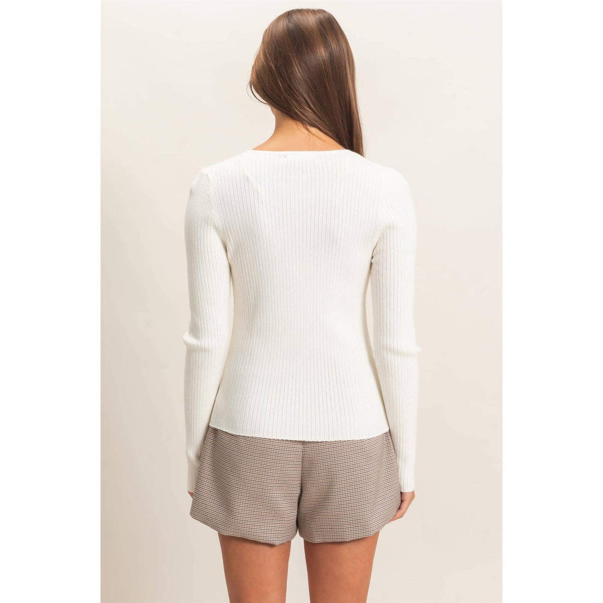 Blake Ribbed Button Front Cardigan