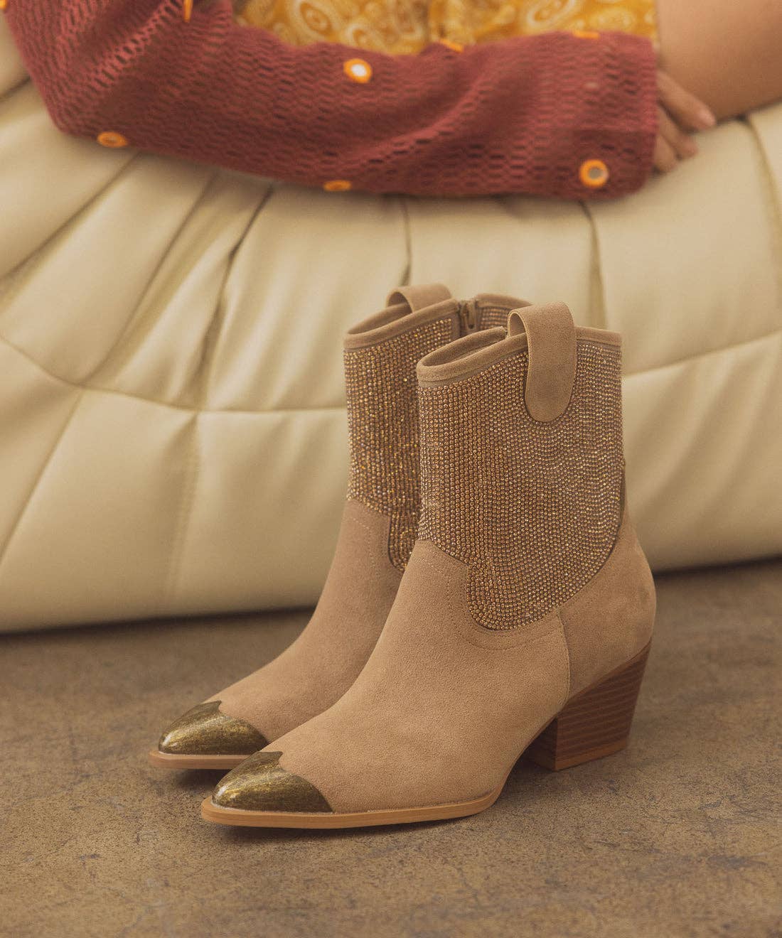 The Wren | Western Rhinestone Bootie