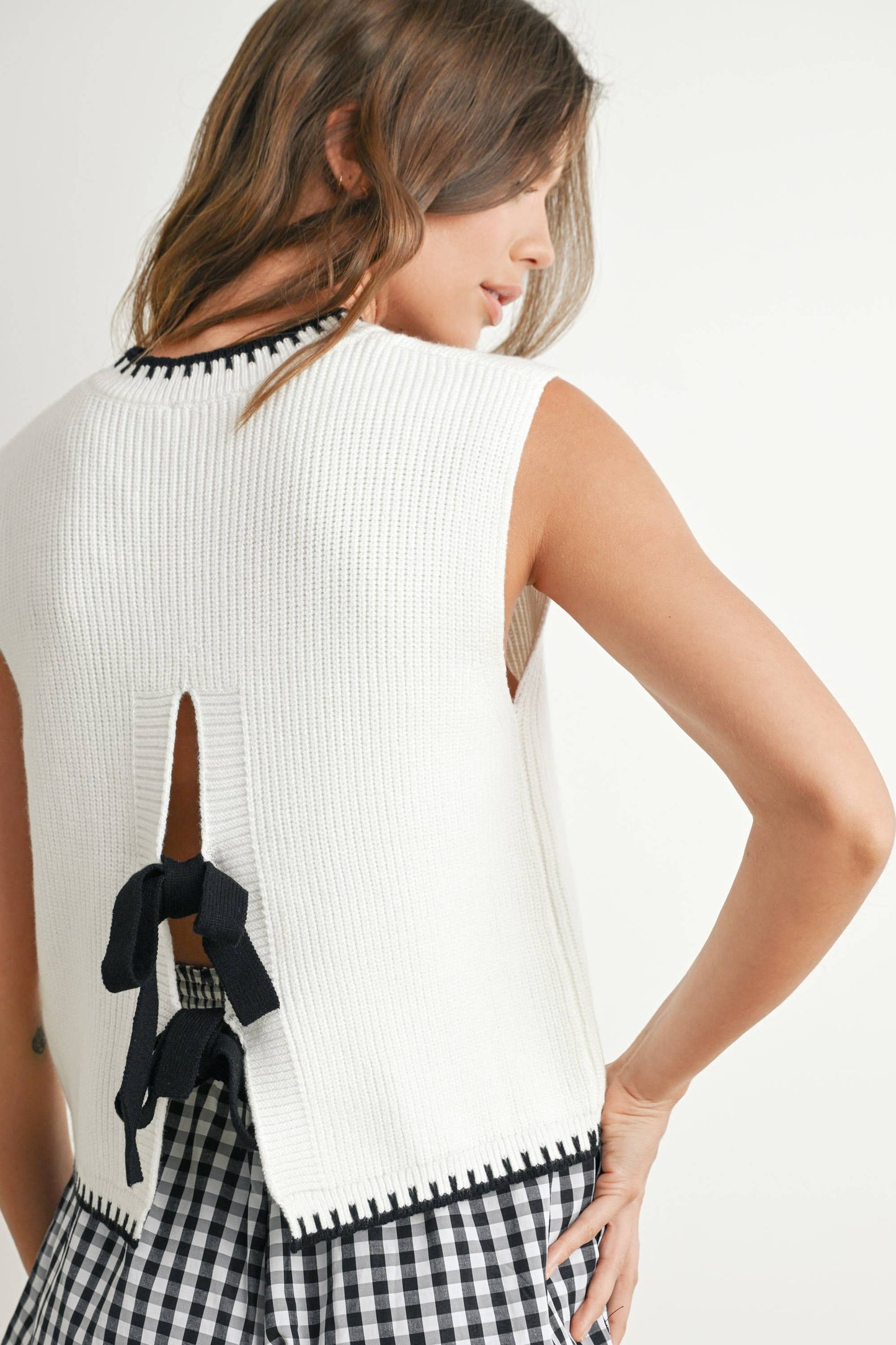 Addyson Ribbed Sweater Vest