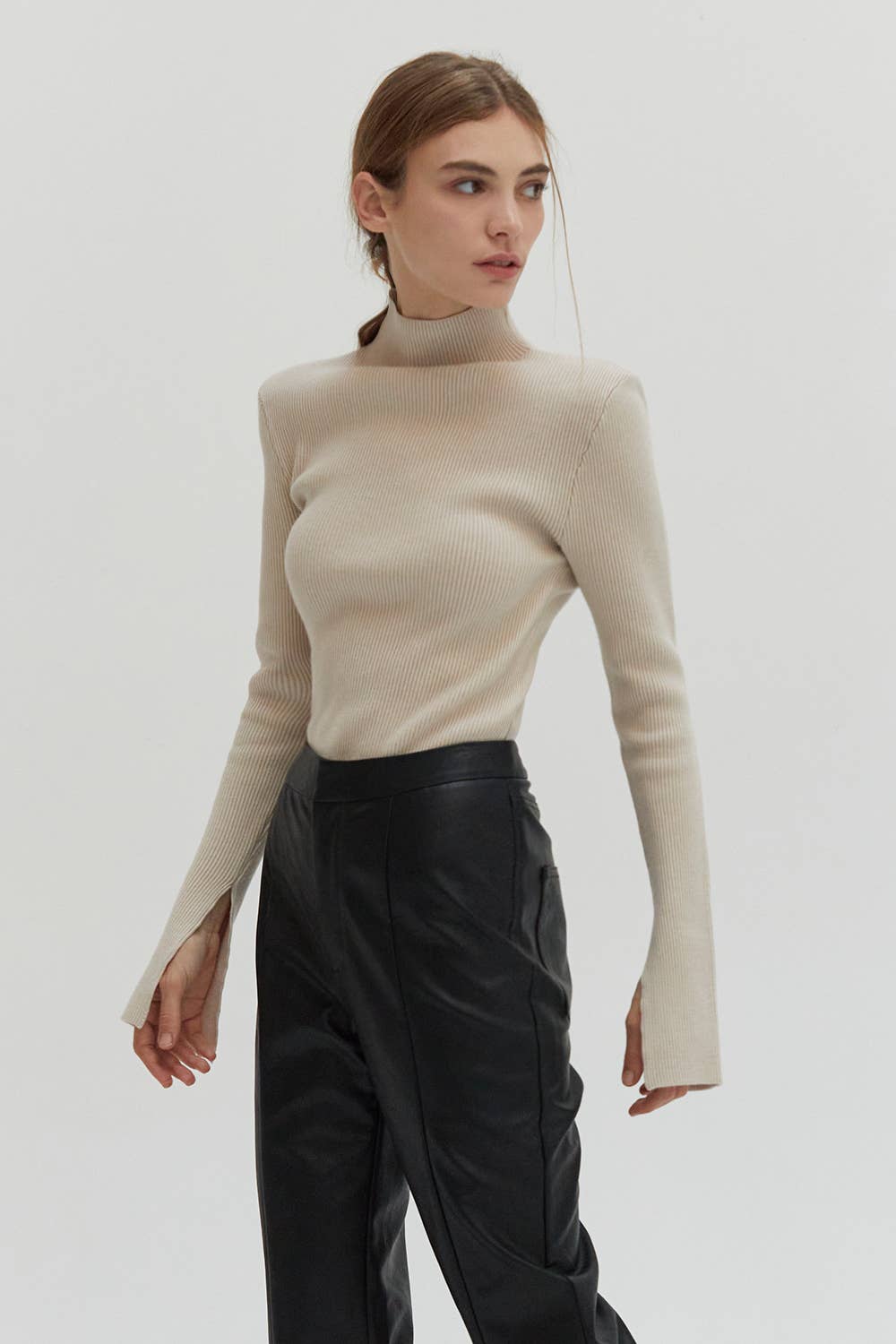 Elaine Mock Neck Sweater