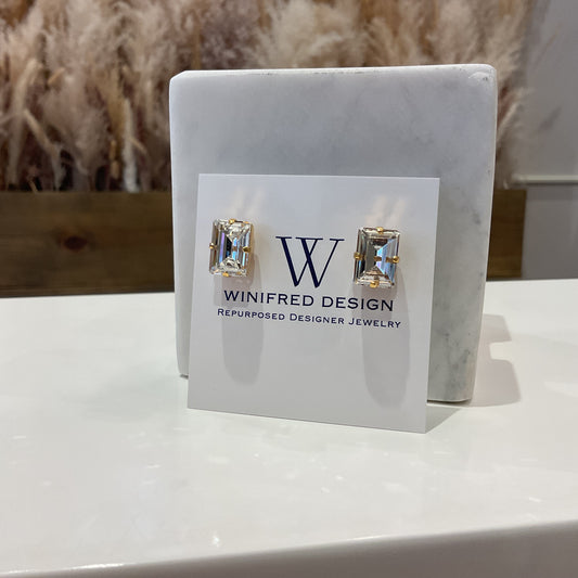 Gucci Rhinestone Stud Earrings