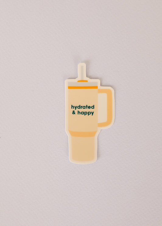 Sticker - Stanley Hydrated & Happy