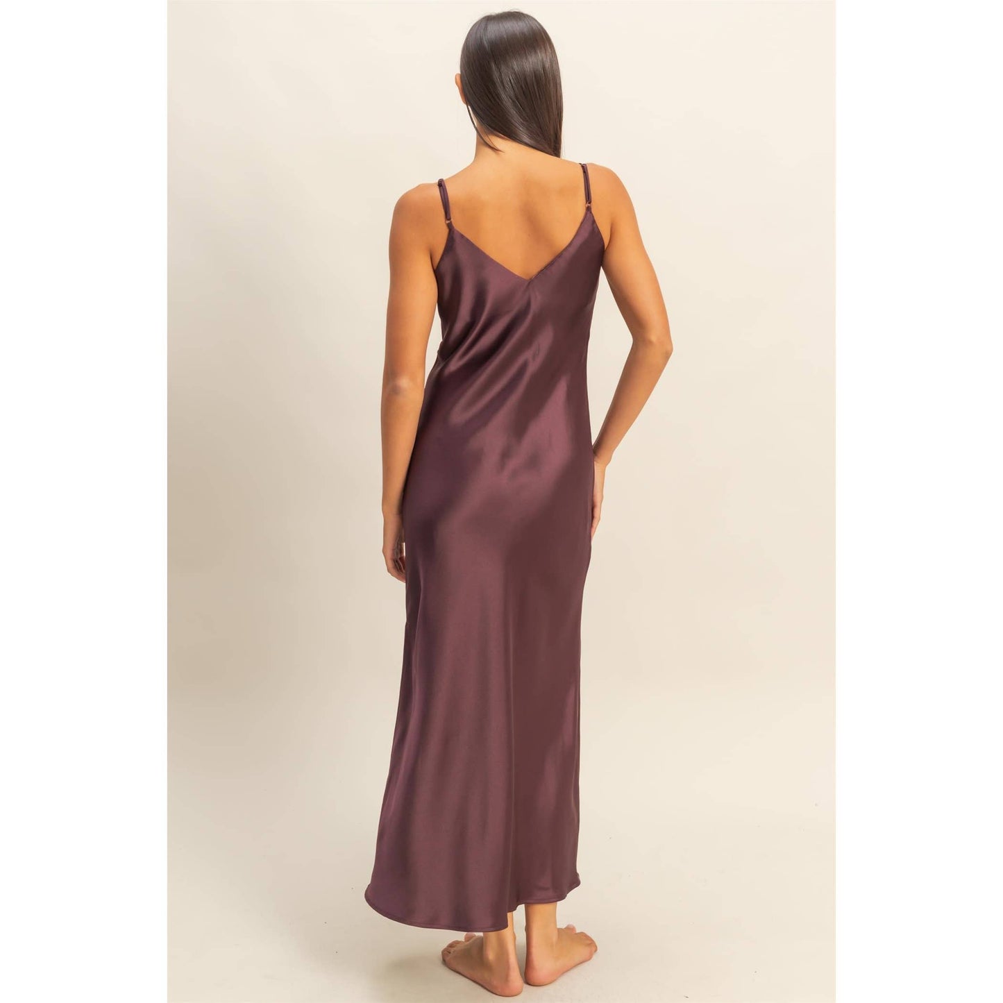 Princess Satin Midi Dress
