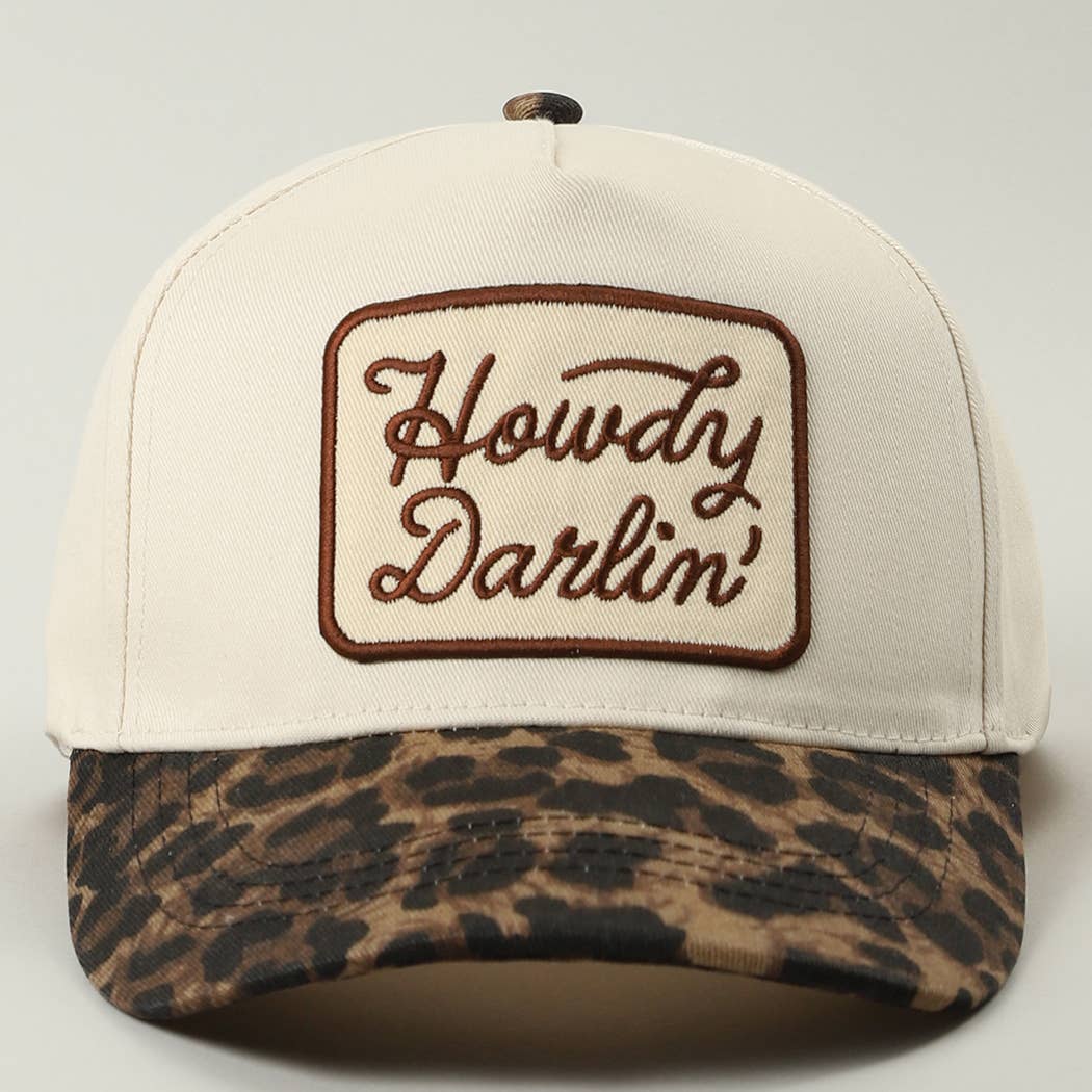 Howdy Darlin' Leopard Brim Hat