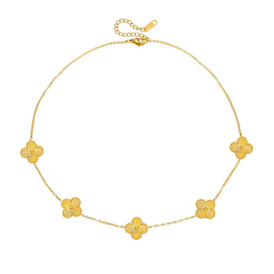 Gold Clover Necklace