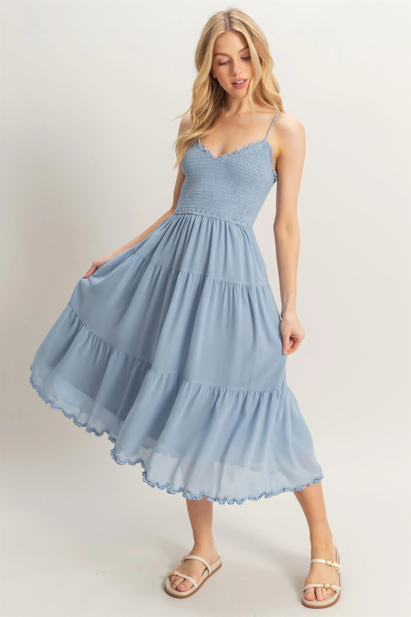 Braylon Tiered Midi Dress