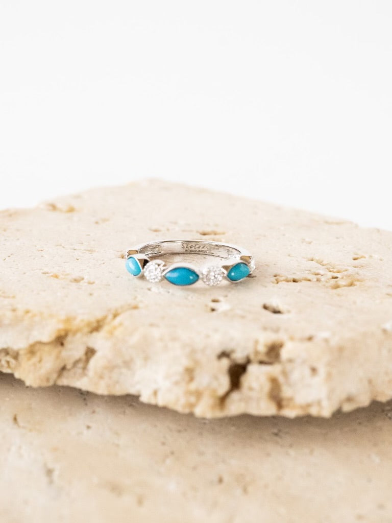 Diamond + Turquoise Ring