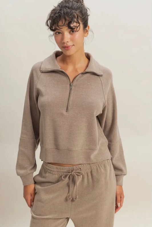 Danny Ribbed Half-Zip
