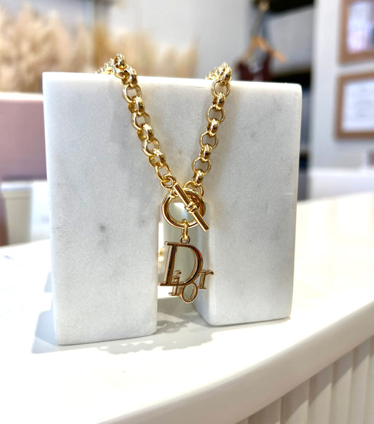 Dior Toggle-Front Necklace