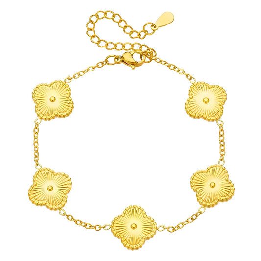 Gold Clover Bracelet