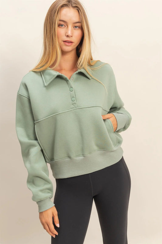 Hadlee Snap Button Sweatshirt