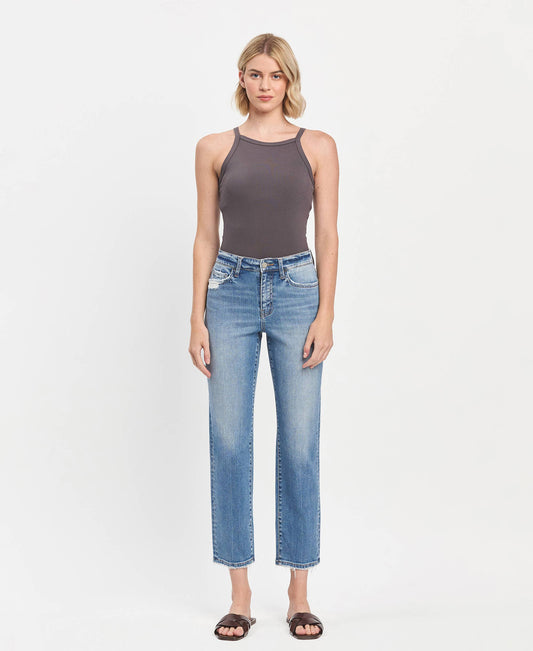 Lauren High-Rise Tapered Denim