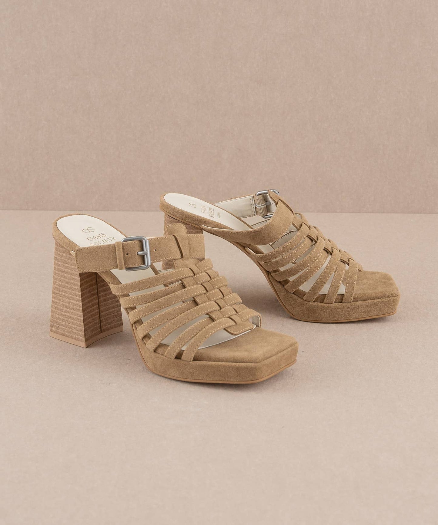 The Rome | Basket Weave Inspired Sandal on A Platform