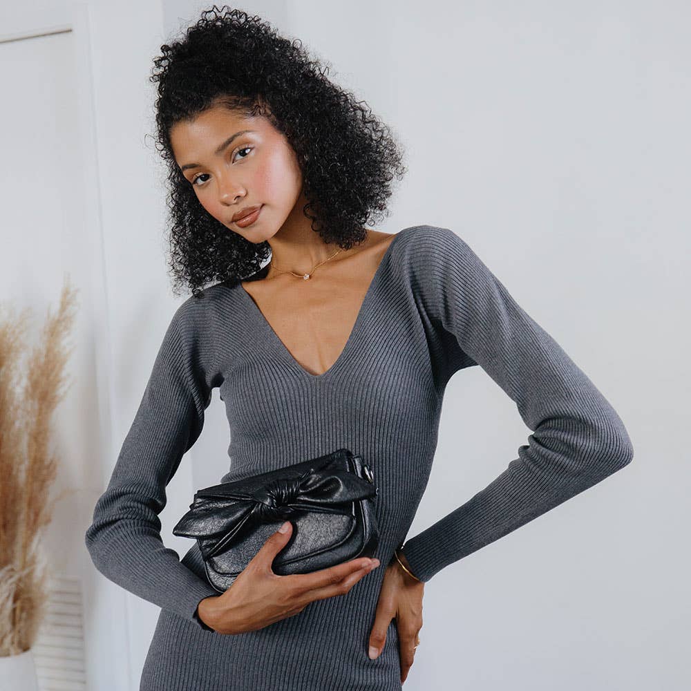 Faye Cranberry Recycled Vegan Crossbody Bag