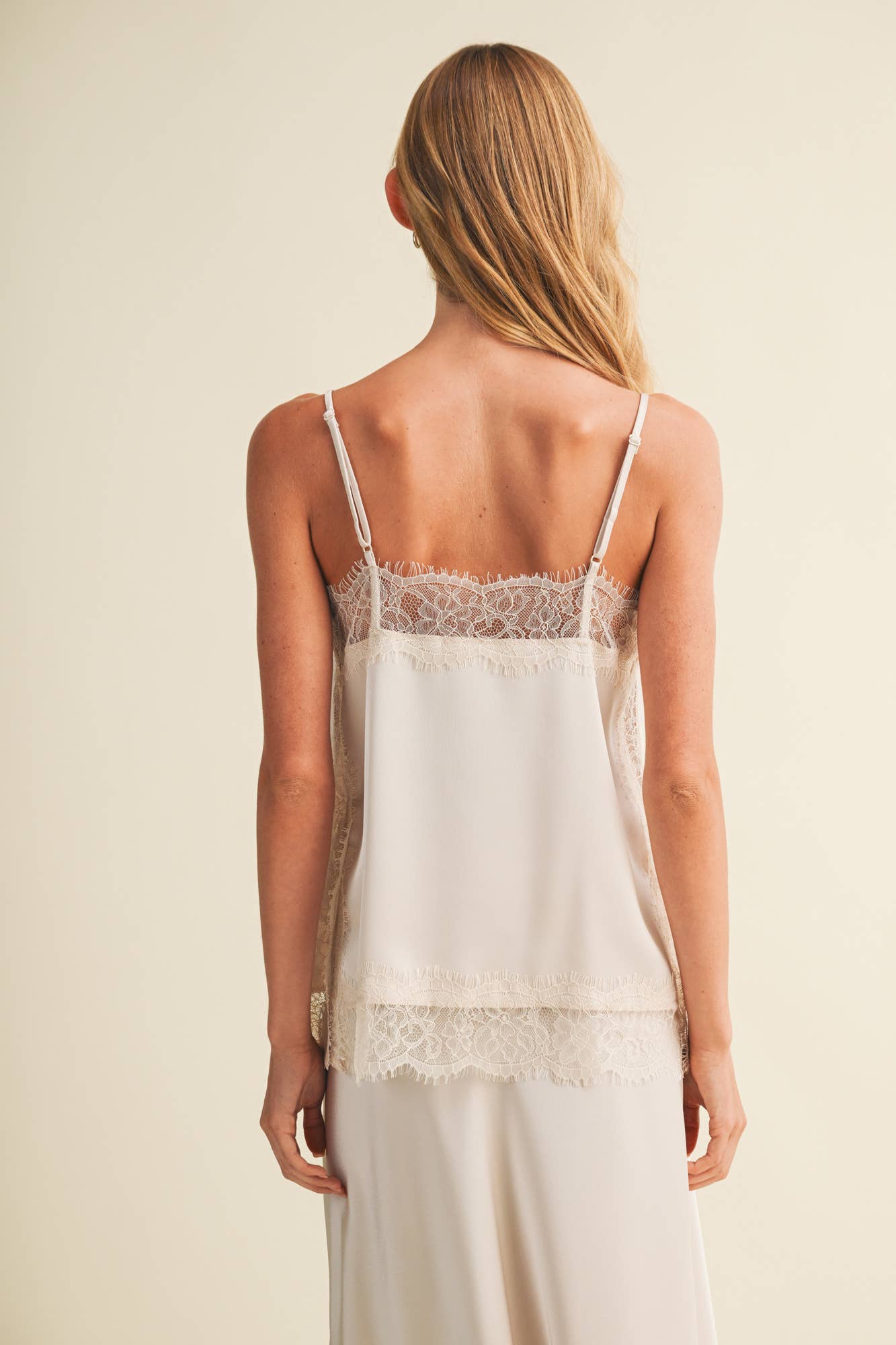 Amalie Scallop-Lace Trim Cami