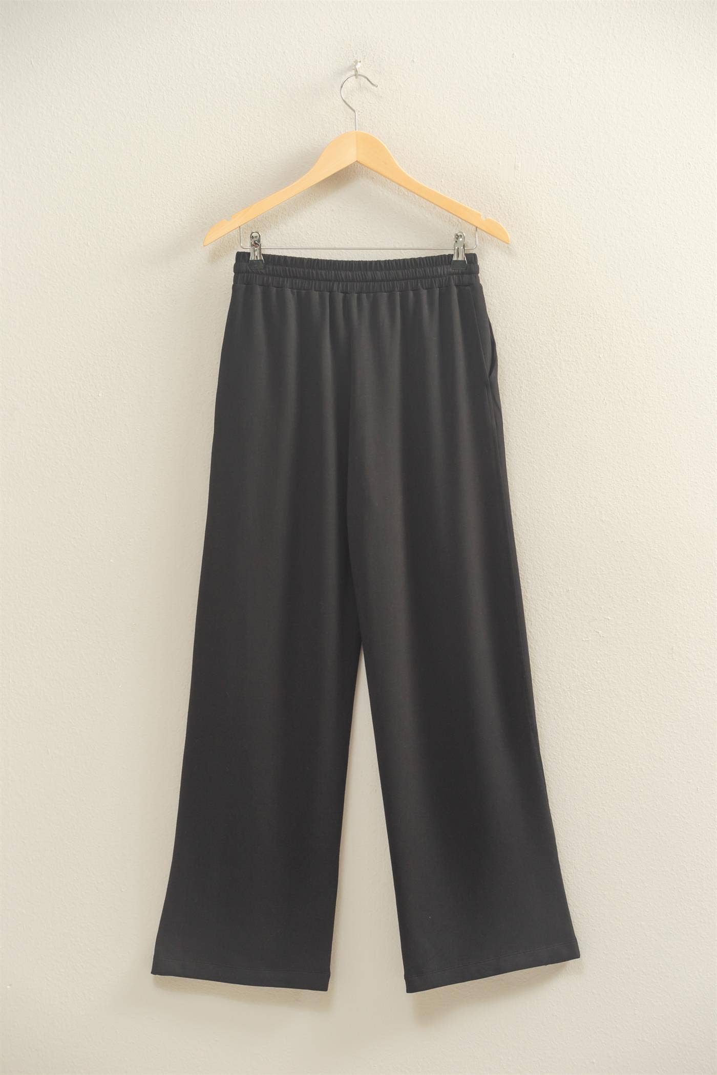Scuba Wide-Leg Drawstring Sweatpants