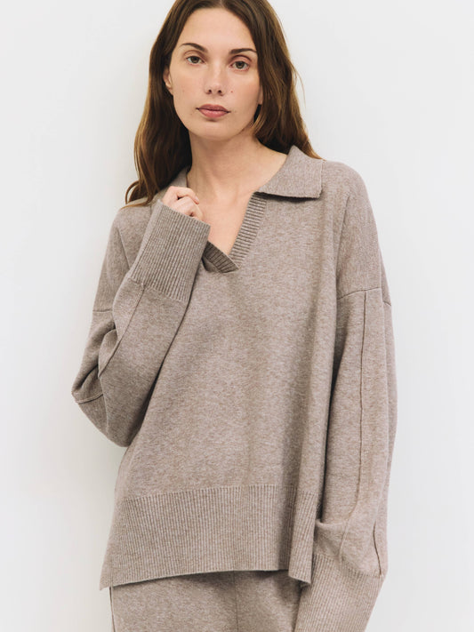 The Delilah Sweater | Collared Knit Sweater
